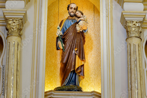 Photography Saint Joseph and baby Jesus catholic image