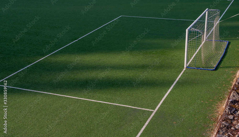 Fototapeta premium Synthetic soccer field