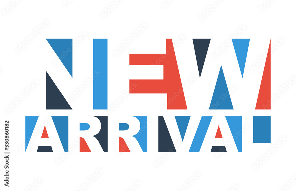 Fototapeta premium colorful vector illustration banner new arrival