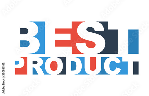 colorful vector illustration banner best product