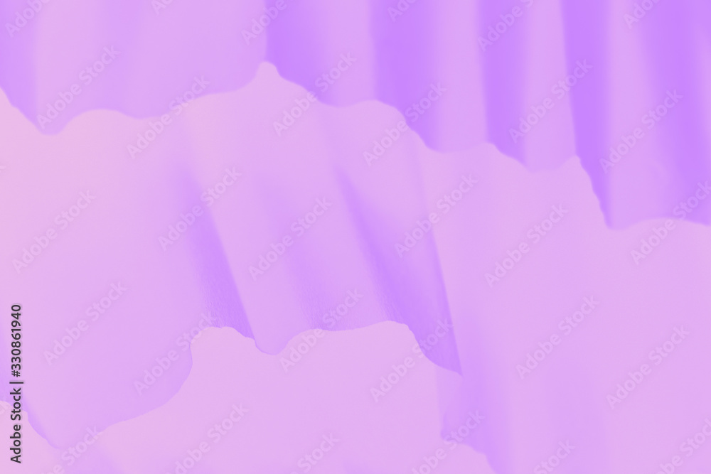 Pale violet gradient background with paper waves