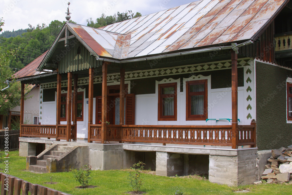 Traditional house moldova transylvania Romania