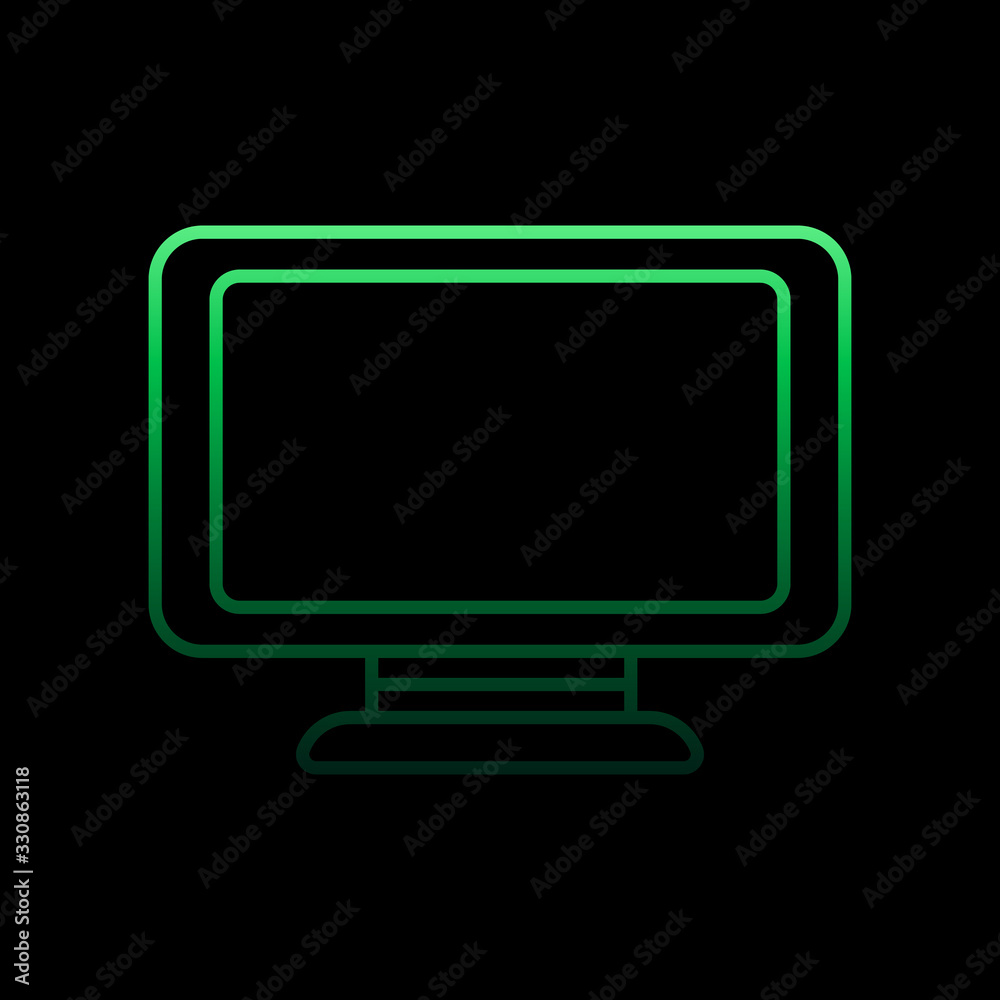 Monitor nolan icon. Simple thin line, outline vector of computer hardware icons for ui and ux, website or mobile application Monitor nolan icon. Simple thin line, outline vector of computer hardware icons for ui and ux, website or mobile application