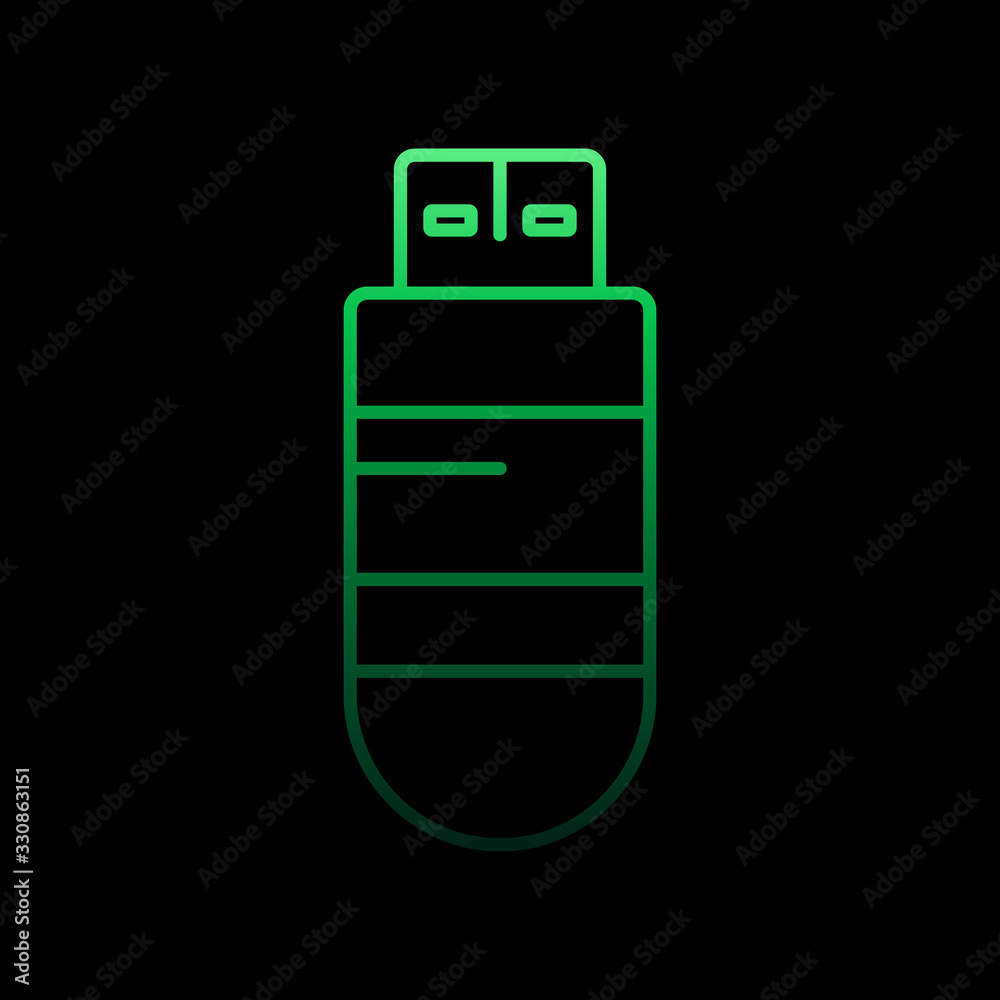 Flash card nolan icon. Simple thin line, outline vector of computer hardware icons for ui and ux, website or mobile application Flash card nolan icon. Simple thin line, outline vector of computer hardware icons for ui and ux, website or mobile application