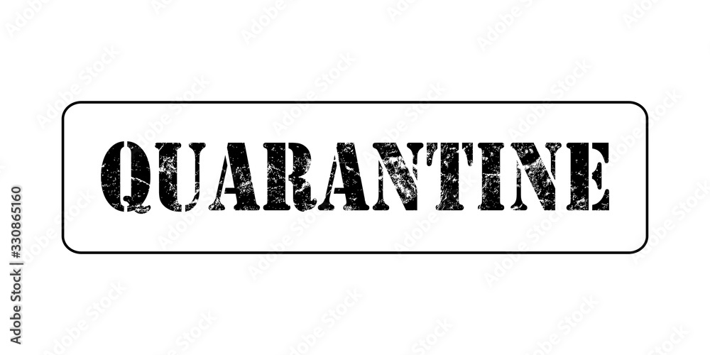 Obraz premium Virus quarantine background. Coronavirus 2019-nCoV backdrop with lettering