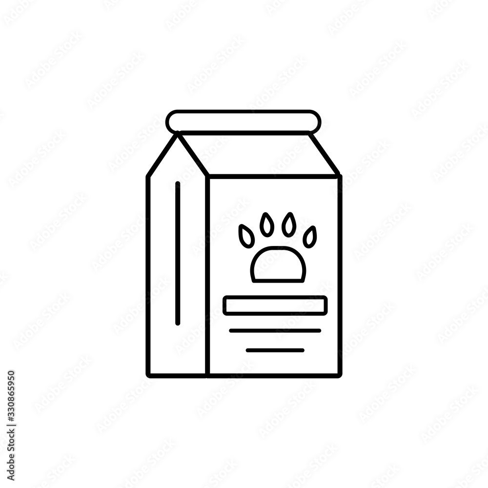 Drink, paw icon. Simple line, outline vector elements of veterinary icons for ui and ux, website or mobile application Drink, paw icon. Simple line, outline vector elements of veterinary icons for ui and ux, website or mobile application