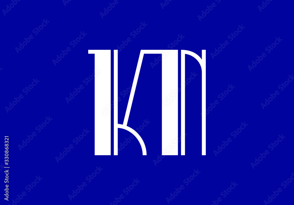 K N Initial Letter Logo design vector template, Graphic Alphabet Symbol for Corporate Business Identity K N Initial Letter Logo design vector template, Graphic Alphabet Symbol for Corporate Business Identity