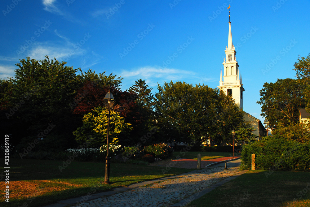 Historic Trinity Church in Newport, Rhode Island