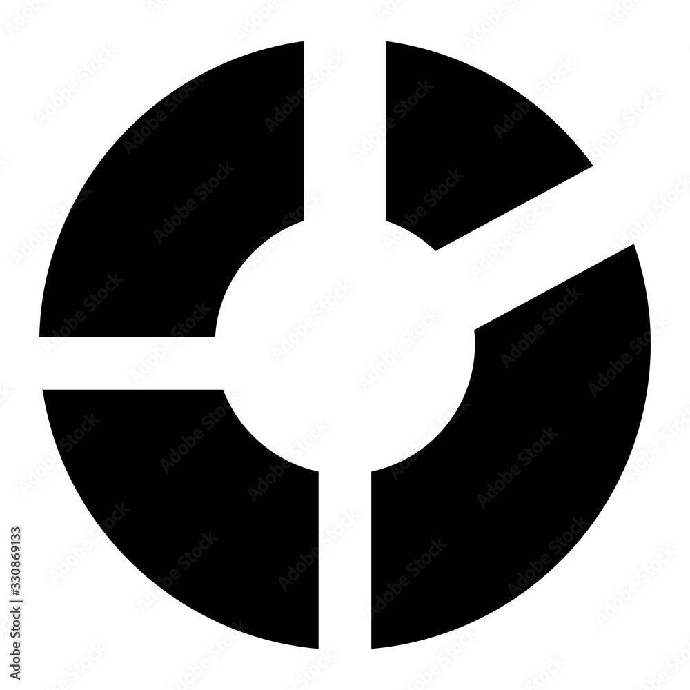 Circular diagram web icon. Pie chart symbol. Circular diagram web icon. Pie chart symbol.
