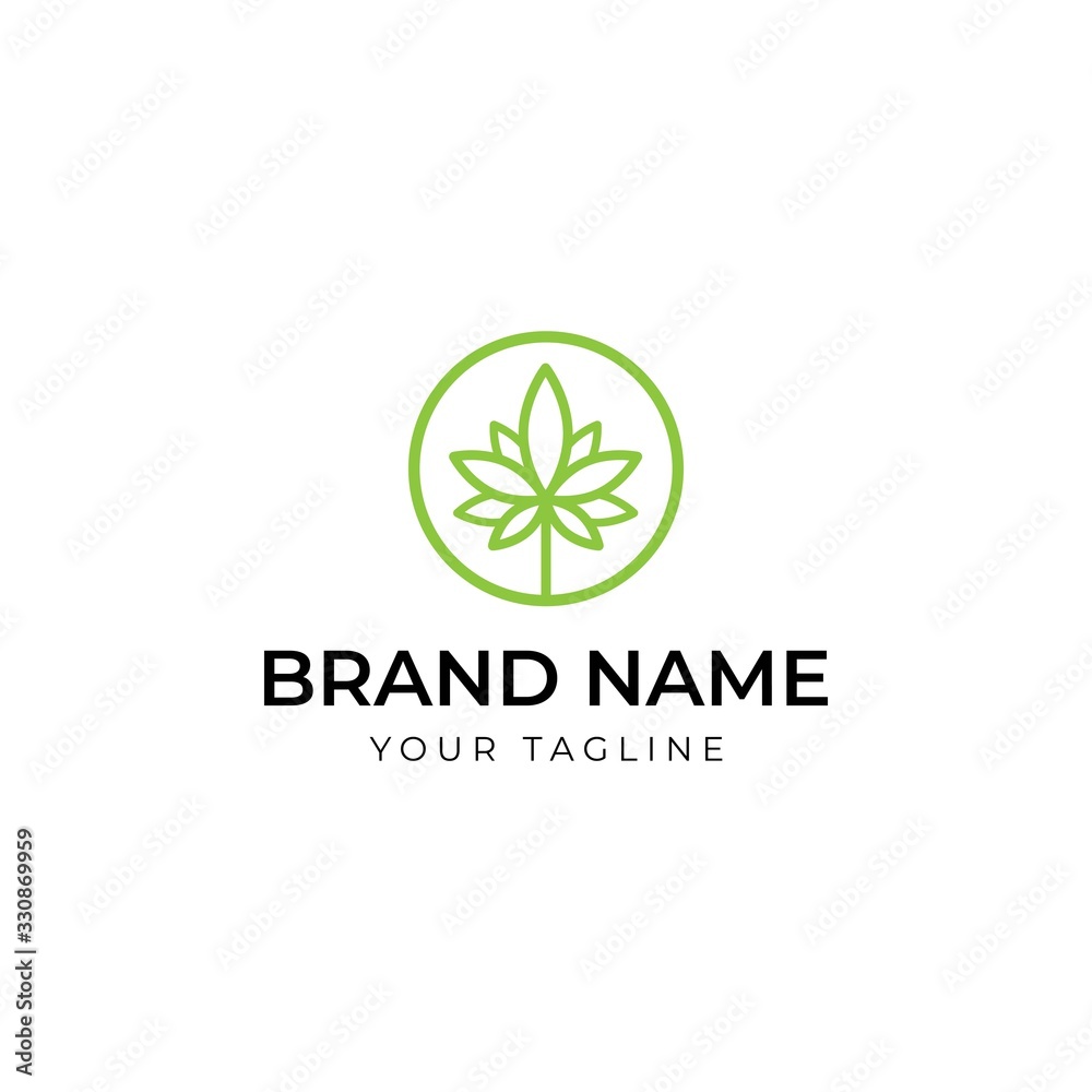 CBD logo design for cannabis lab, healthcare and medical