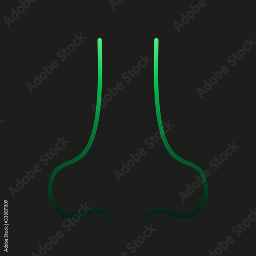 Nose, plastic surgery nolan icon. Simple thin line, outline vector of plastic surgery icons for ui and ux, website or mobile application