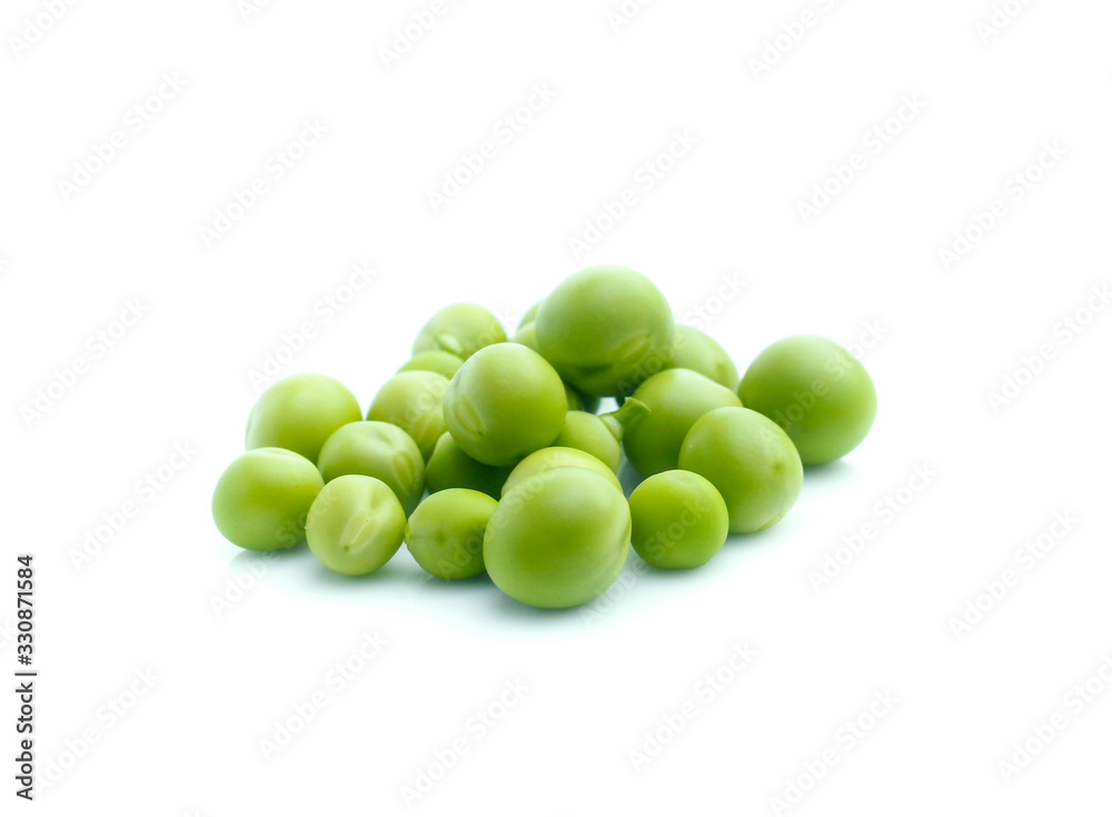 Fresh peas isolated on white background Fresh peas isolated on white background