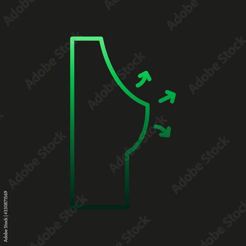 Breast, plastic surgery nolan icon. Simple thin line, outline vector of plastic surgery icons for ui and ux, website or mobile application
