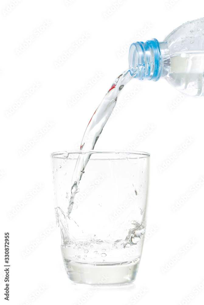 Pouring water into glass Pouring water into glass