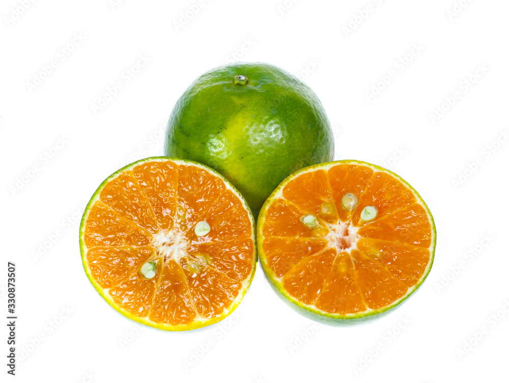 Orange fruit isolated on white background Orange fruit isolated on white background