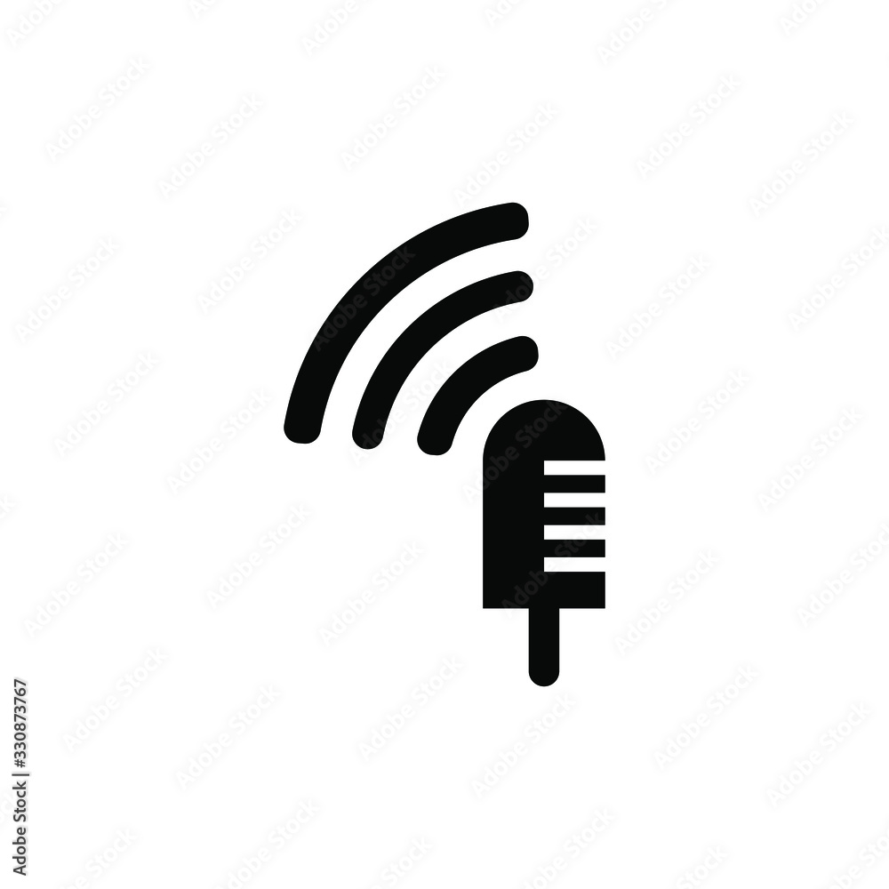 Podcast icon design isolated on white background. Podcast icon design isolated on white background.