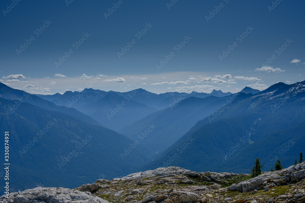 Mountains Stretch Out over Washington Wilderness