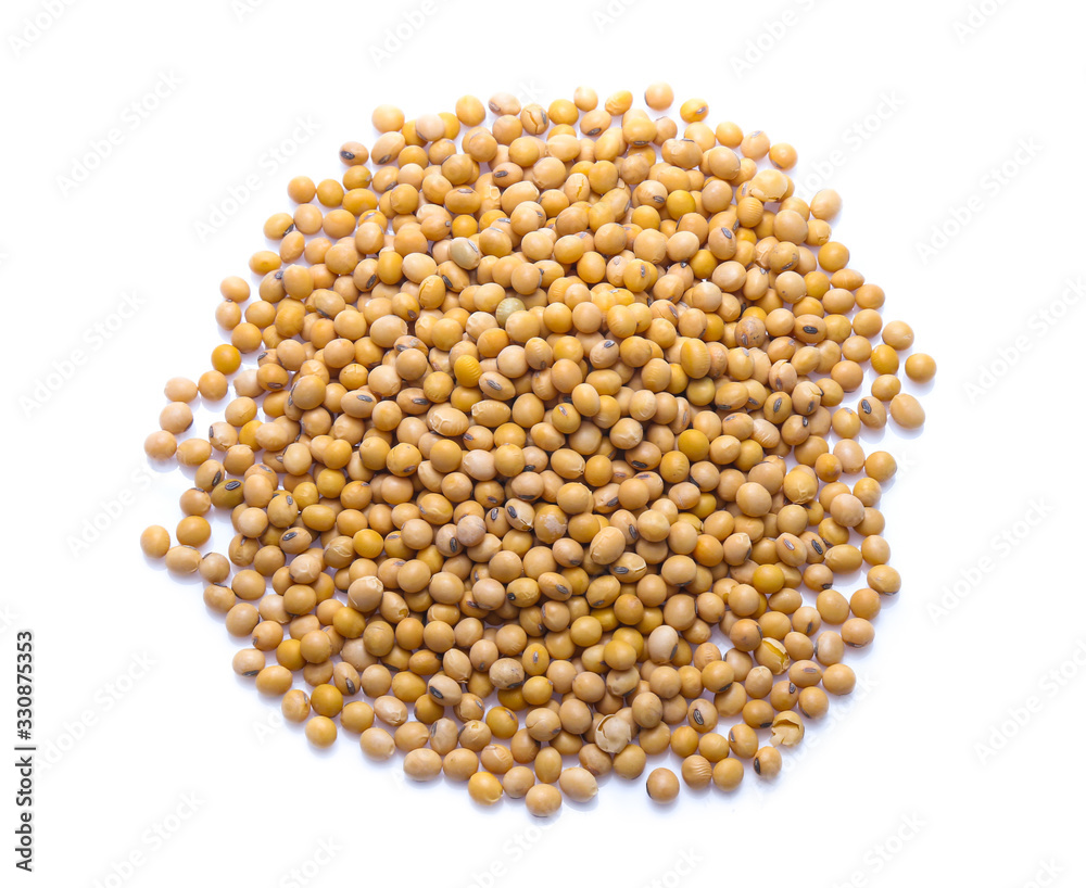 Soybeans isolated on white background Soybeans isolated on white background