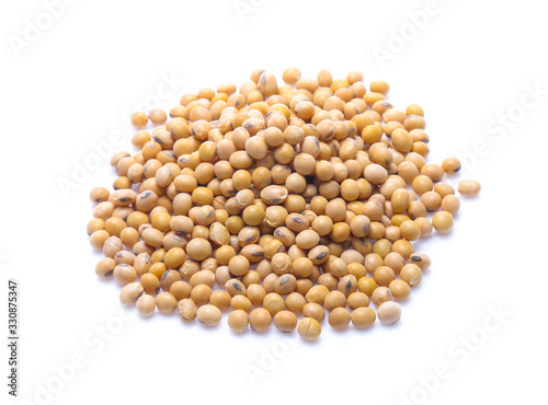 Soybeans  isolated on white background