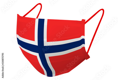 ノルウェー　マスク　 国旗　アイコン