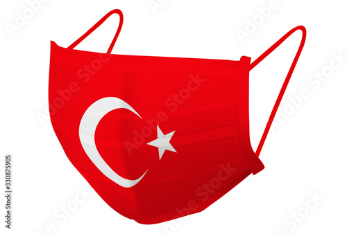 トルコ　マスク　 国旗　アイコン