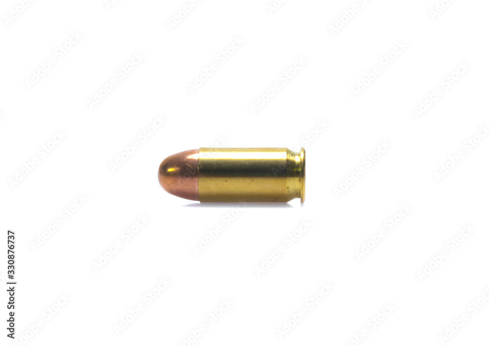 cartridges of .45 ACP pistols ammo isolated cartridges of .45 ACP pistols ammo isolated