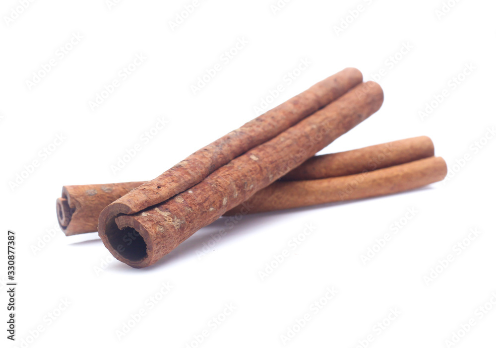cinnamon isolated on white background cinnamon isolated on white background