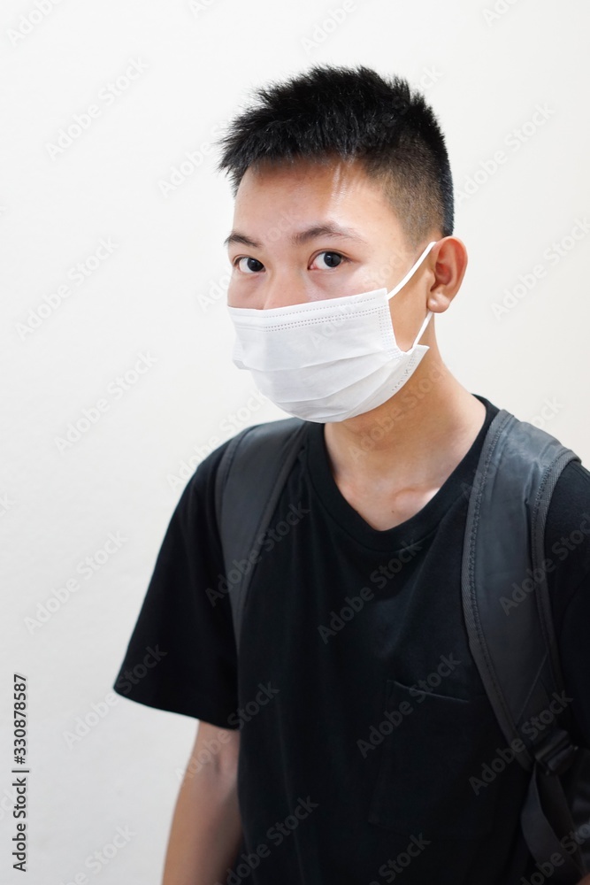 close up young man in Bangkok Thailand