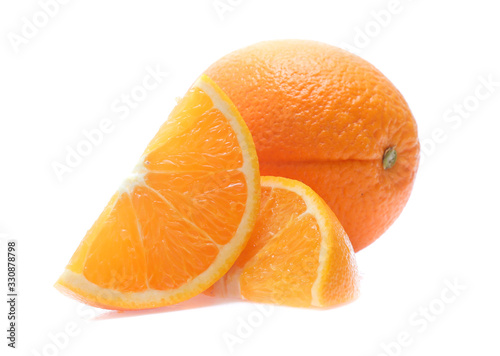 Orange fruit  isolated on white background