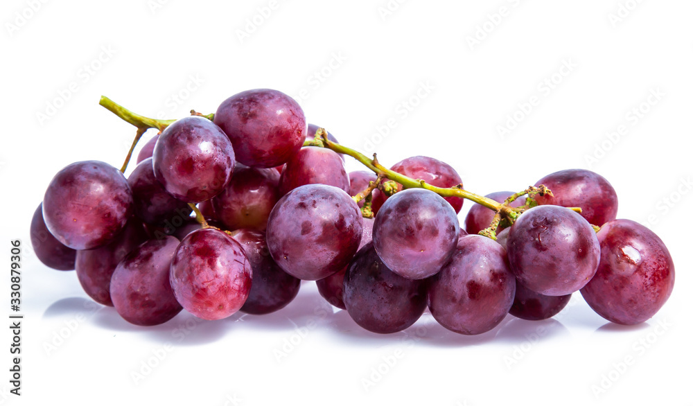 red grape isolated on white background