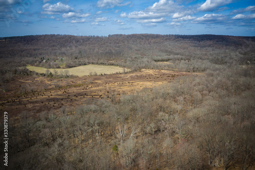 Aerial of Delaware River Lambertville and New Hope 