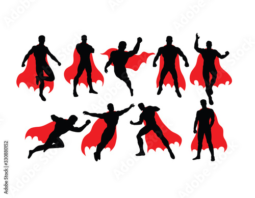 Strong Man Activity Silhouettes, art vector design