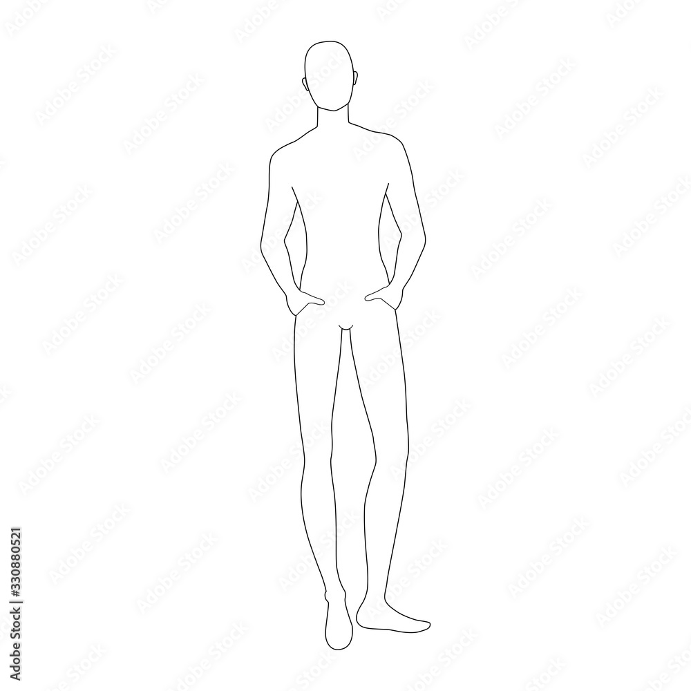 Fashion template of relaxing stand men. Fashion template of relaxing stand men.