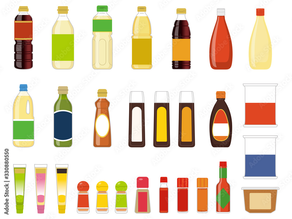 調味料 食品 イラスト Stock Vector Adobe Stock
