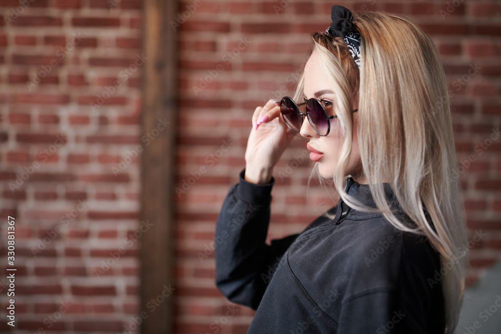 looking through glasses