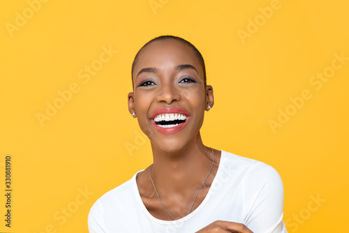 Happy smiling African American woman © Atstock Productions