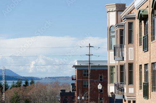 Looking at Bellingham Bay from Hariis Avenue photo