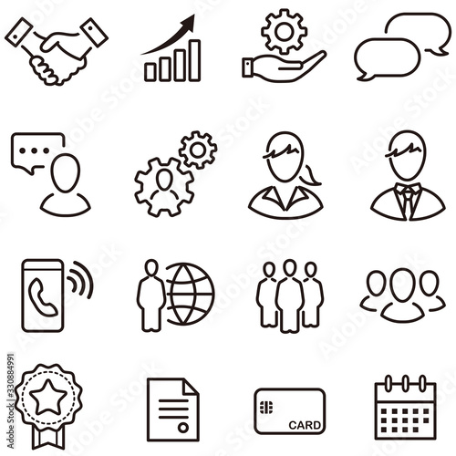 business loyalty icons vector sign