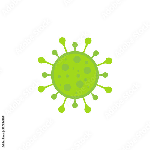 Danger bacteria icon design isolated on white background.
