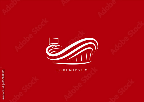 Stadium Logo Vector - Sport Stadium modern elegant Illustration icon template