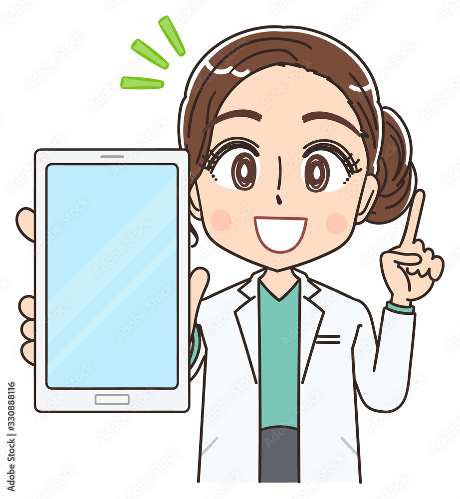 美容 脱毛 ドクター 医者 研究員 美人 きれい 皮膚科 白衣 Stock Vector Adobe Stock