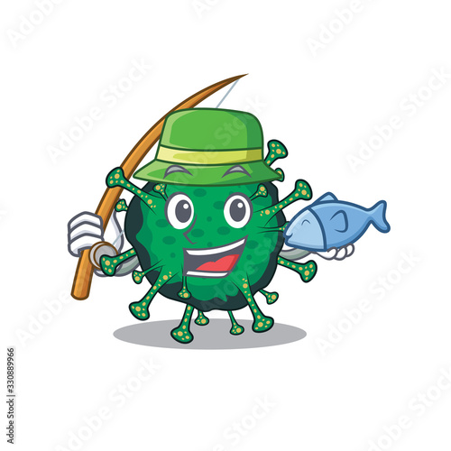 A Picture of funny Fishing bat coronavirus design