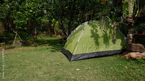 Green Tent in the garden