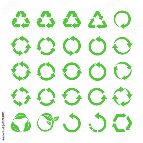 Recycle symbol design. Vector illustration.