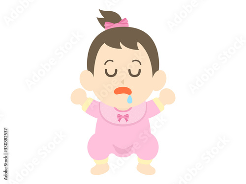 昼寝している赤ちゃん