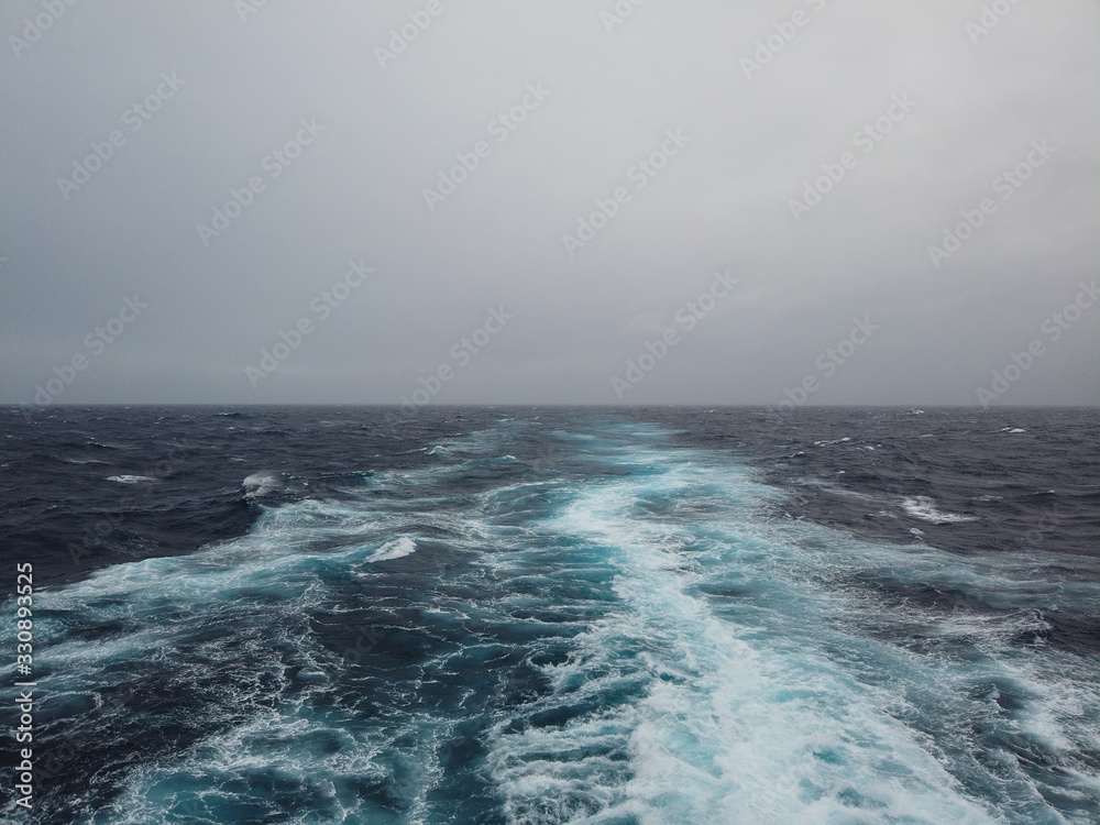 Ship's wake in the Drake Passage
