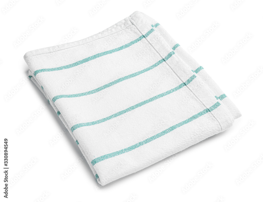 Clean napkin on white background Clean napkin on white background