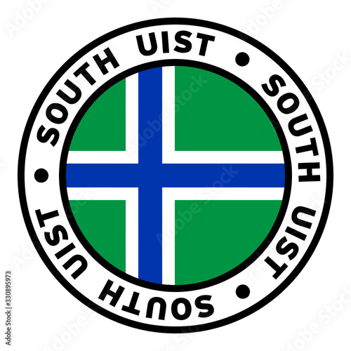 Round South Uist Flag Clipart