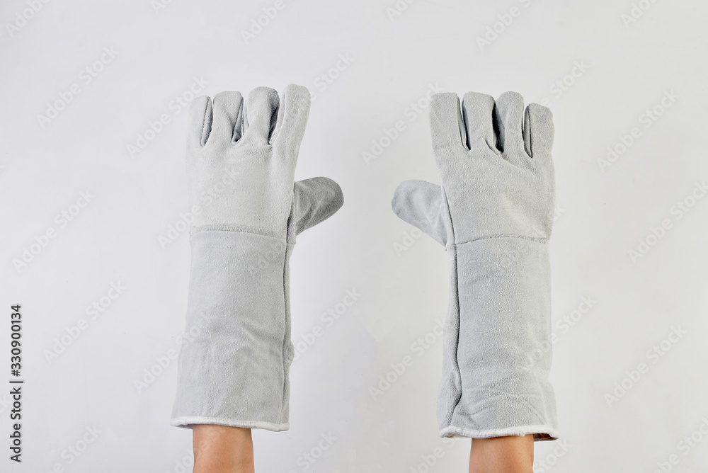 Work gloves isolated on white background Work gloves isolated on white background