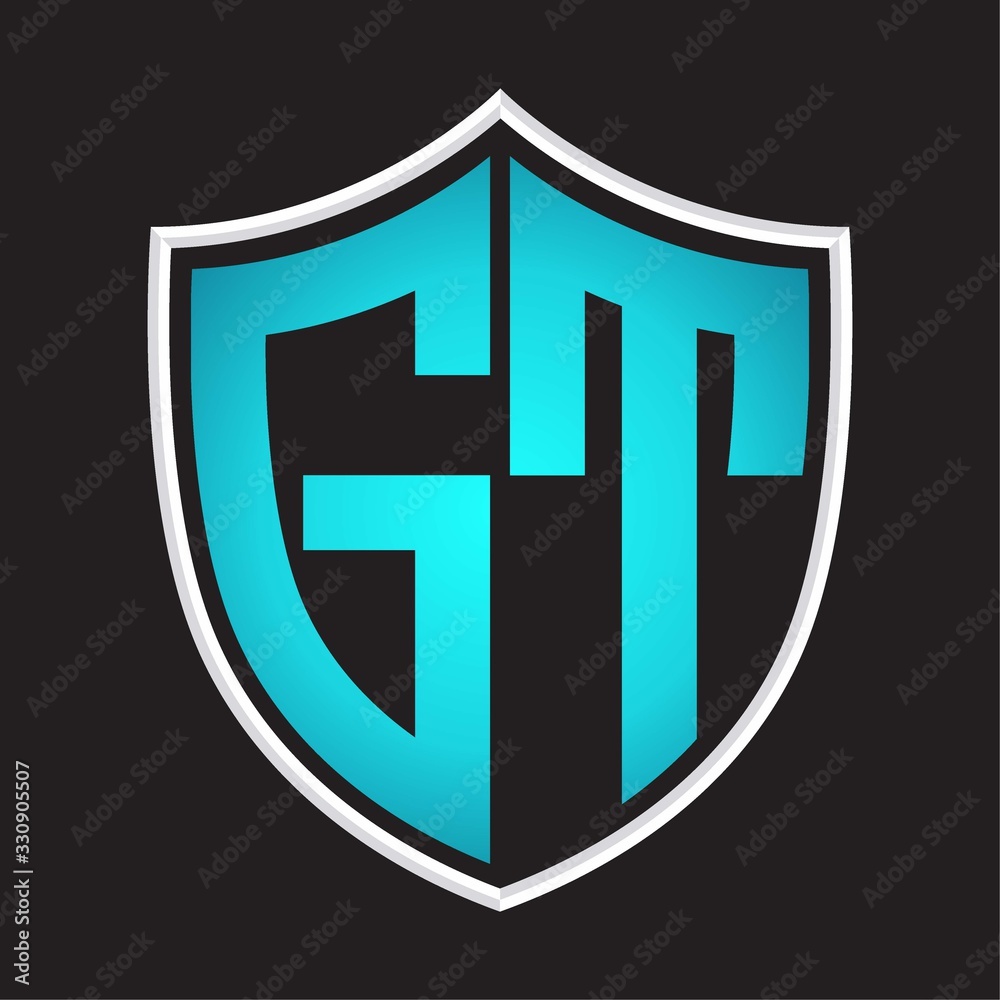 Free Vector | Flat design gt monogram logo
